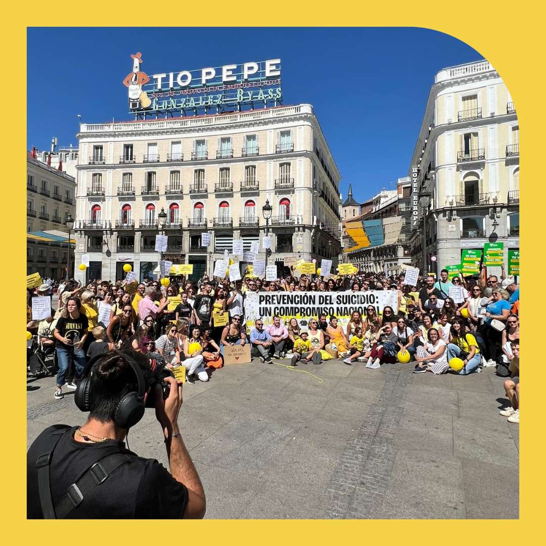 Manifestación para la prevención del suicidio 2024. La Marcha Amarilla