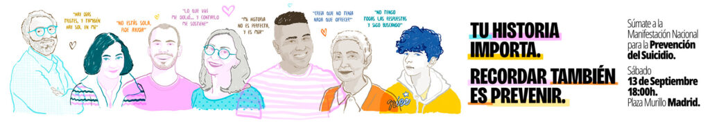 Tu historia importa. manifestiación para la prevención del suicidio 2025