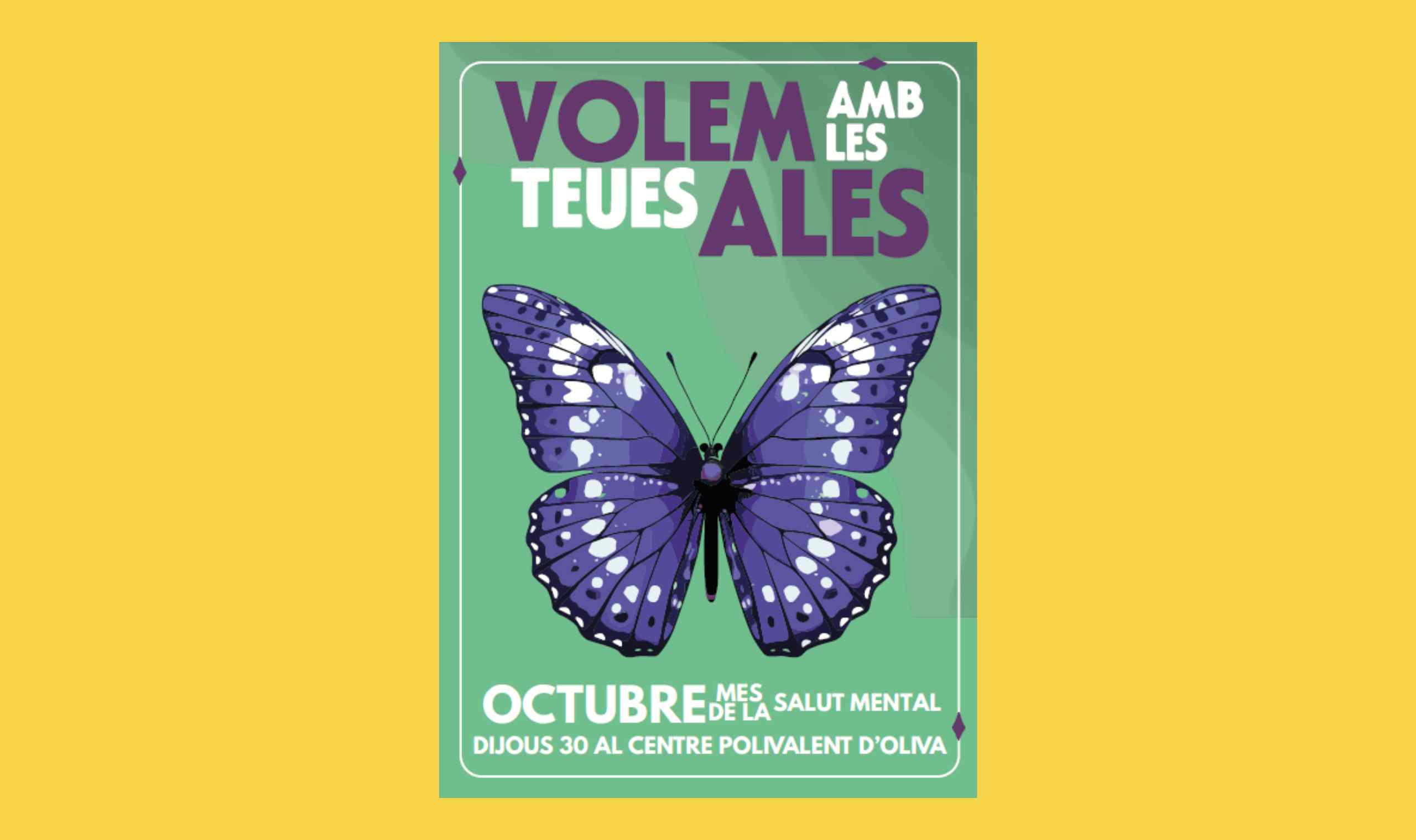 Jornades de Salut Mental de Oliva “Volem amb les teues ales”